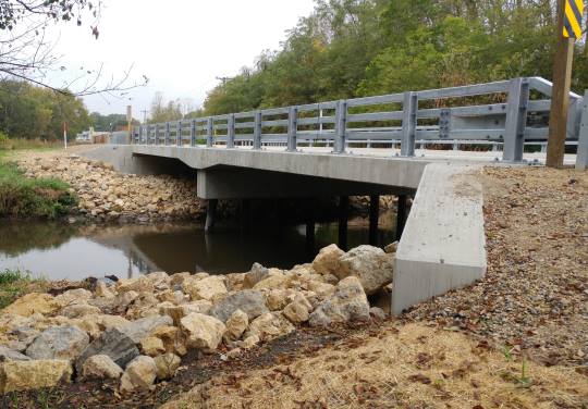 CTH H Bridge Over Bass Creek in Rock County by OES